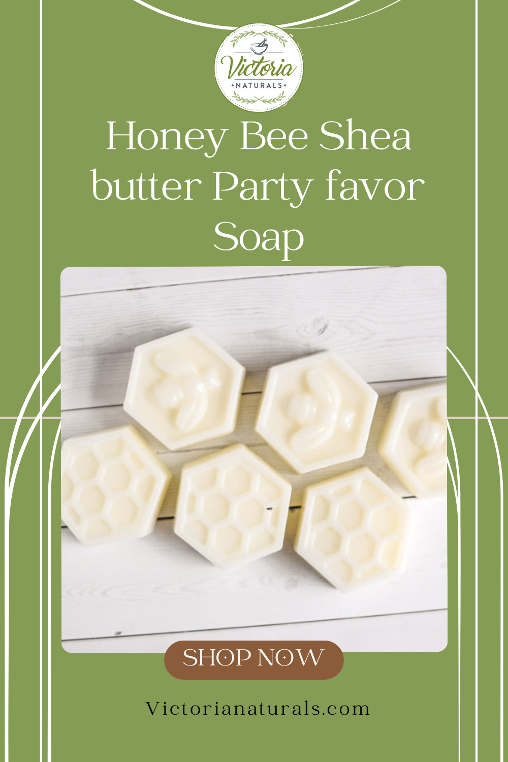 Honey Bee Shea butter Party favor Soap - Set of 6