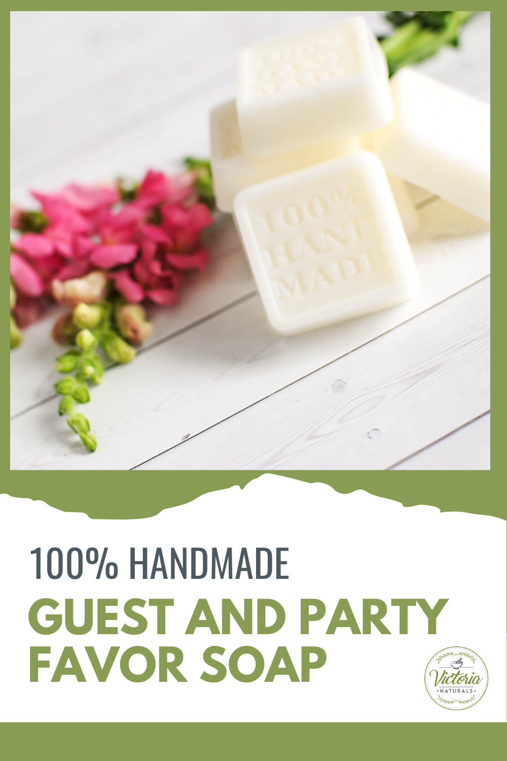 100% Handmade Guest and Party Favor Soap - Set of 6