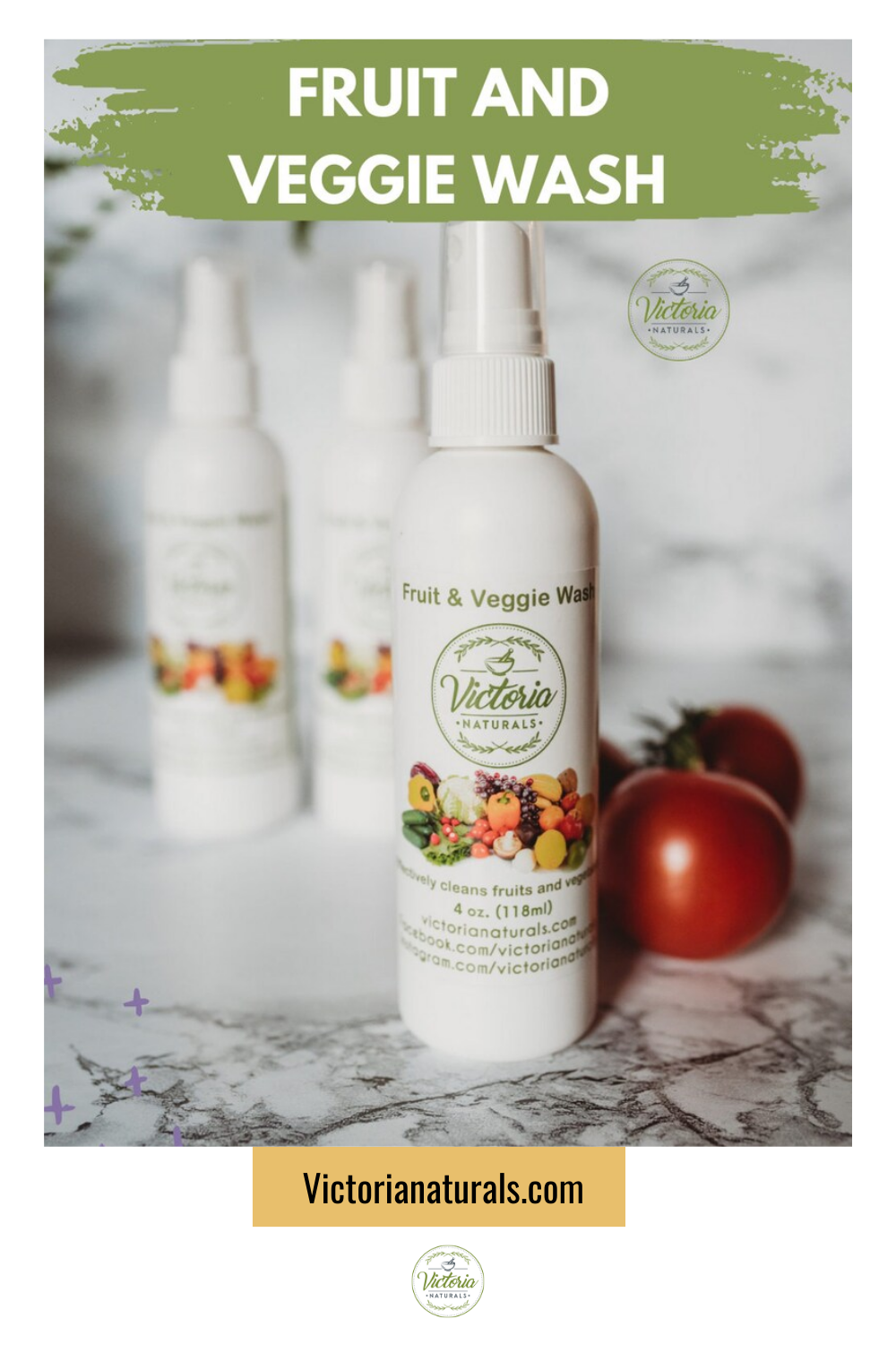 Fruit and Veggie Wash - Set of 3 (4 Ounce Bottle Each)