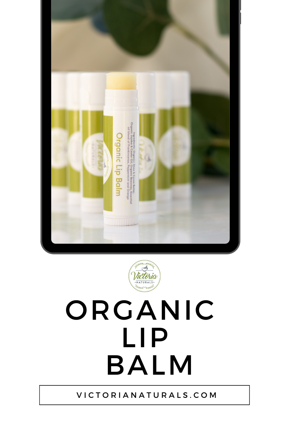 Organic Lip Scrub and Lip Balm Set