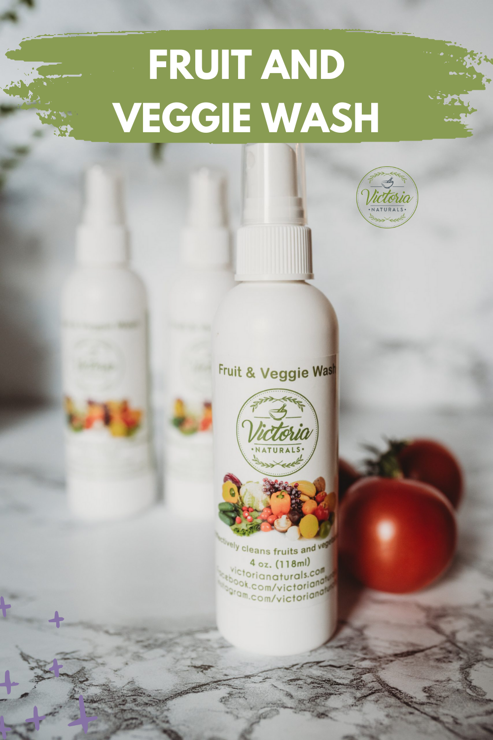 Fruit and Veggie Wash - Set of 3 (4 Ounce Bottle Each)