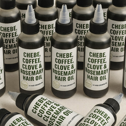 Chebe Hair growth Oil with Peppermint and Rosemary Essential Oil