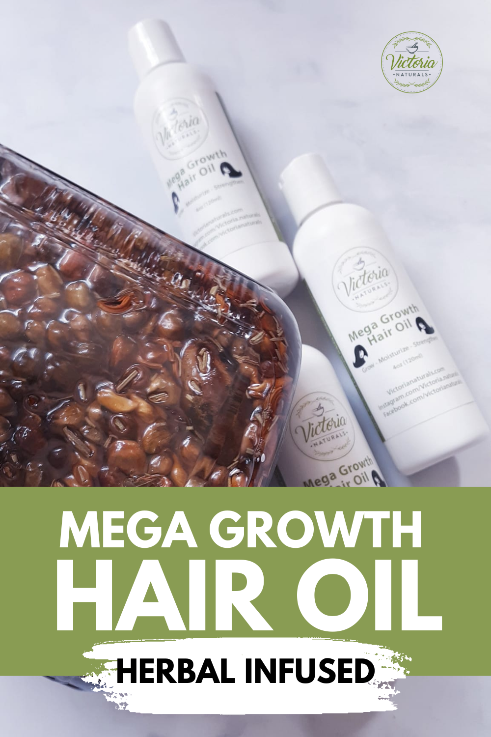 Mega Growth Hair Oil - Herbal Infused