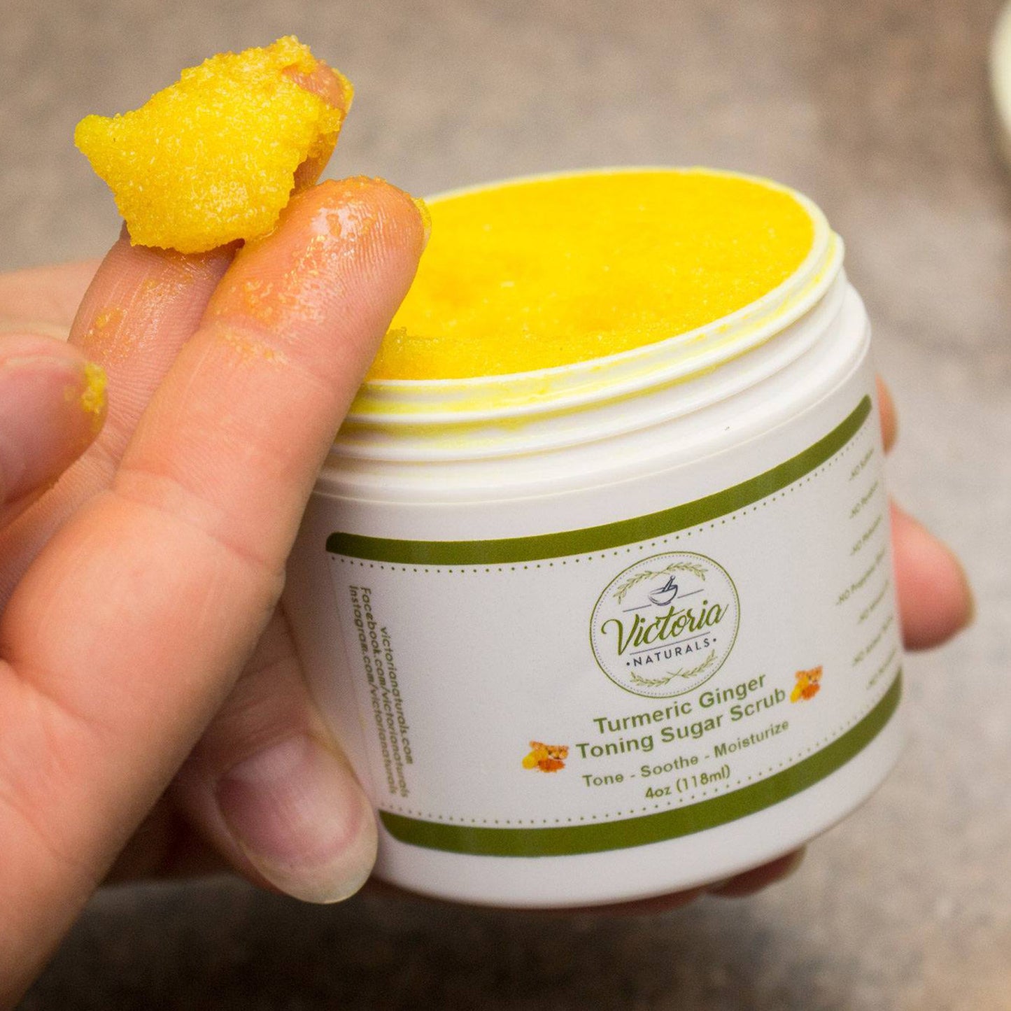 Toning Turmeric Sugar Scrub
