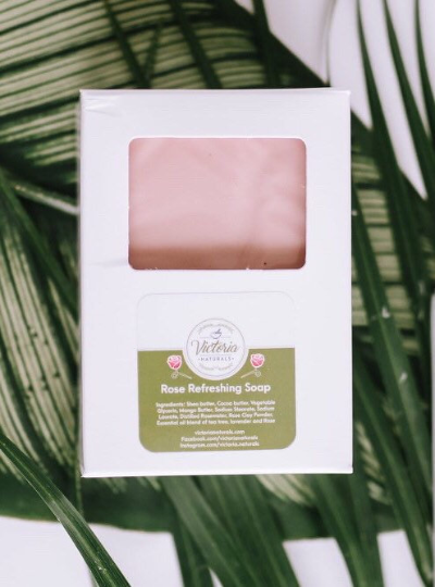 victoria naturals rose bar soap