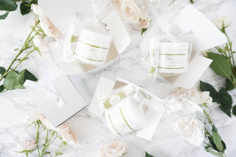 Organic Lip Scrub and Lip Balm Set