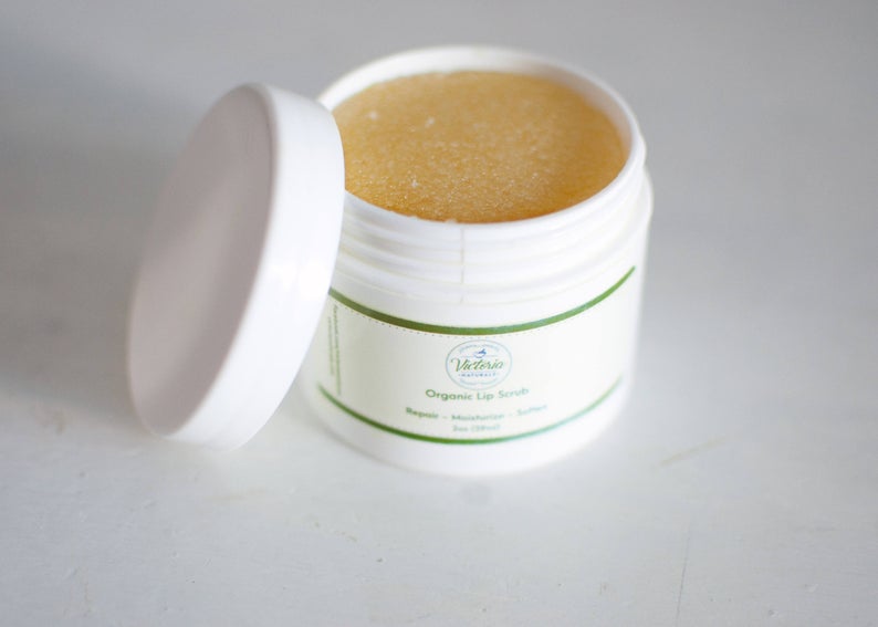 Organic Lip Scrub and Lip Balm Set
