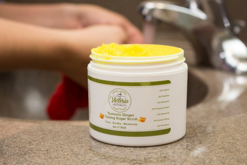 Toning Turmeric Sugar Scrub
